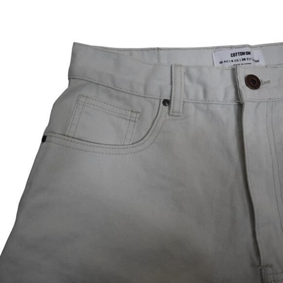 Cotton On Womens 6 High A Line Denim Jean Shorts - Picture 3 of 11